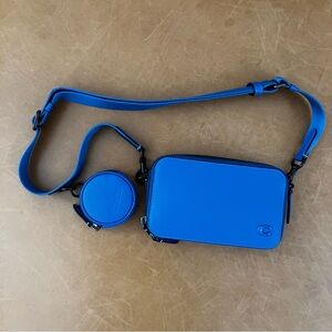 Coach blue crossbody bag